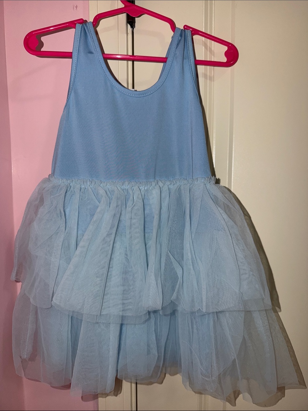 Light Blue Tulle Romper - Kids